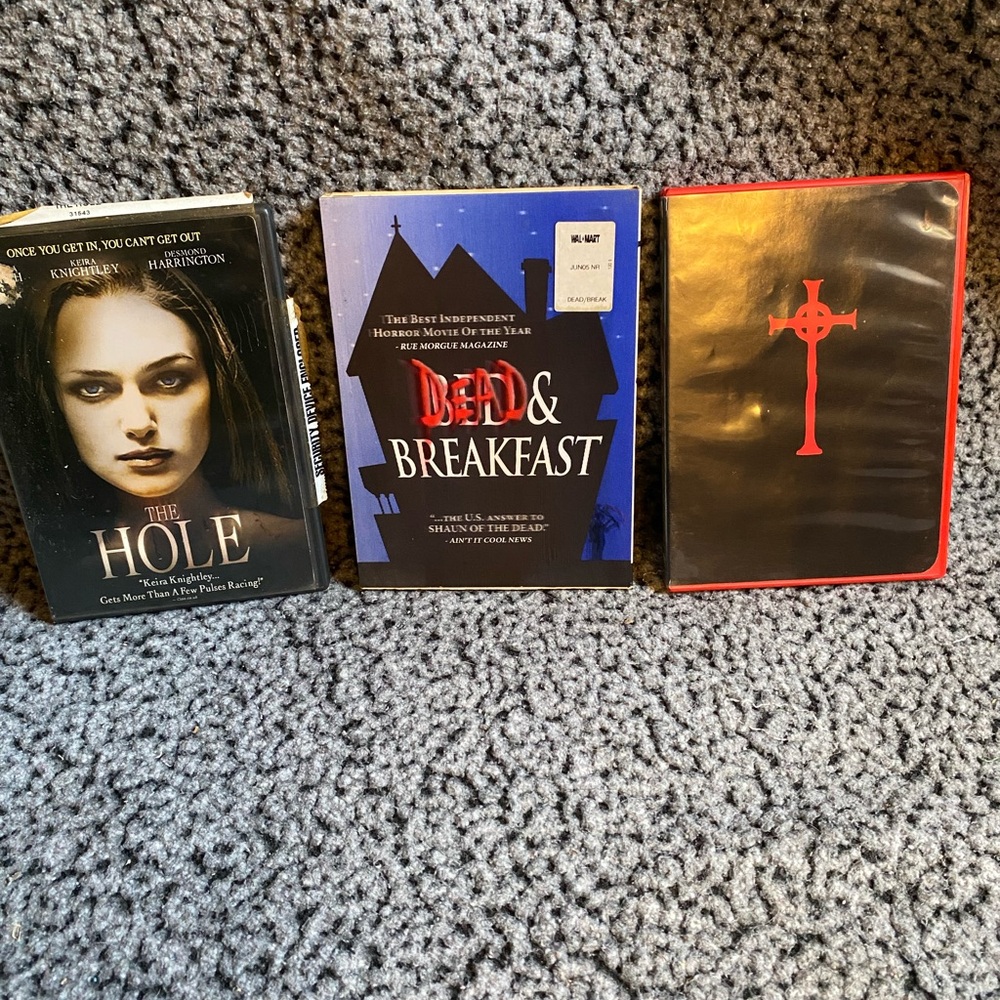Horror DVD Lot - The Hole, Dead & Breakfast, Red Cross Cover